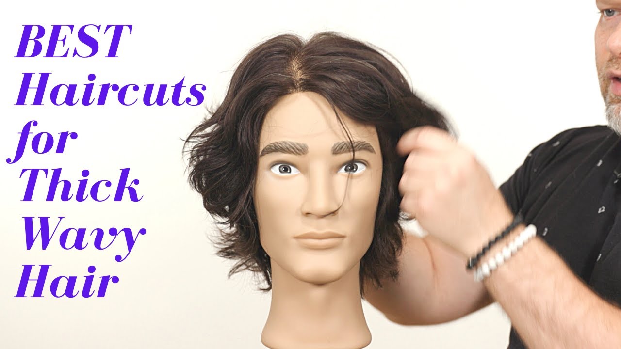 Wavy hair men's haircuts and styling